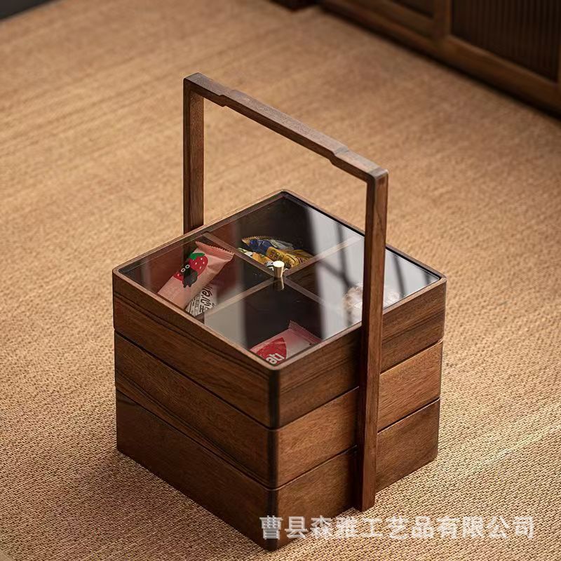 现货2025年年货木质干果包装盒伴手礼点心蜂蜜礼品盒蛋黄酥茶叶盒|undefined