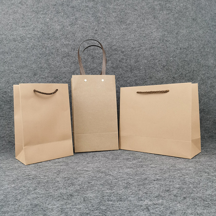 牛皮纸手提袋茶叶半斤散茶装服饰礼品外卖纸袋手提茶叶包装袋批发