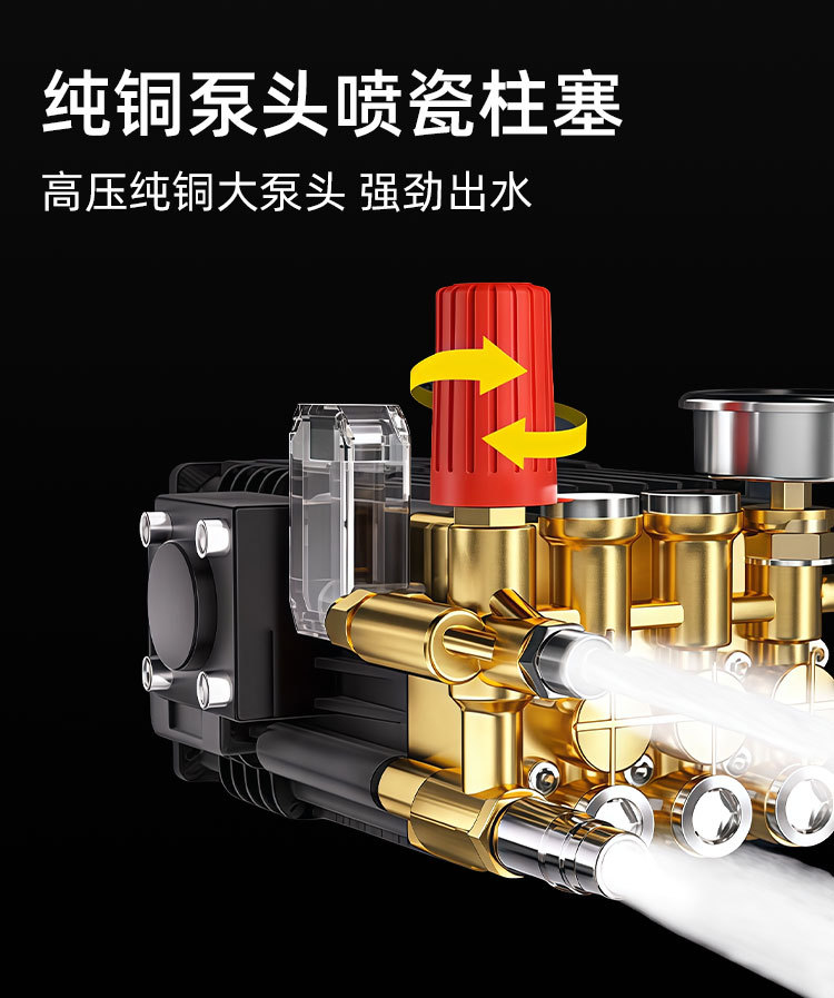Commercial Car Washing Machine 220V Car Wash Shop Farm High Power Ultra-High Pressure 380V Cleaning Machine Water Gun Grab Water Pump