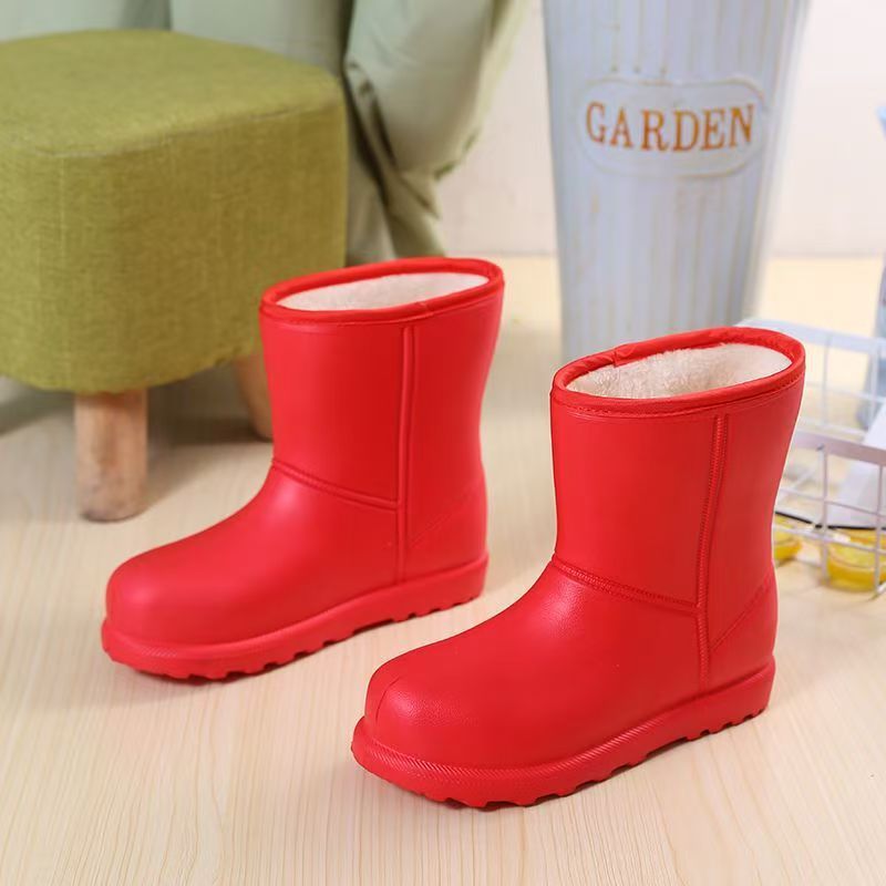 Invierno calentamiento de espuma impermeable zapatos de espuma de algodón a prueba de frío botas de espuma de espuma de espuma espesa EVA botas de mujer clima de lluvia y nieve image 8