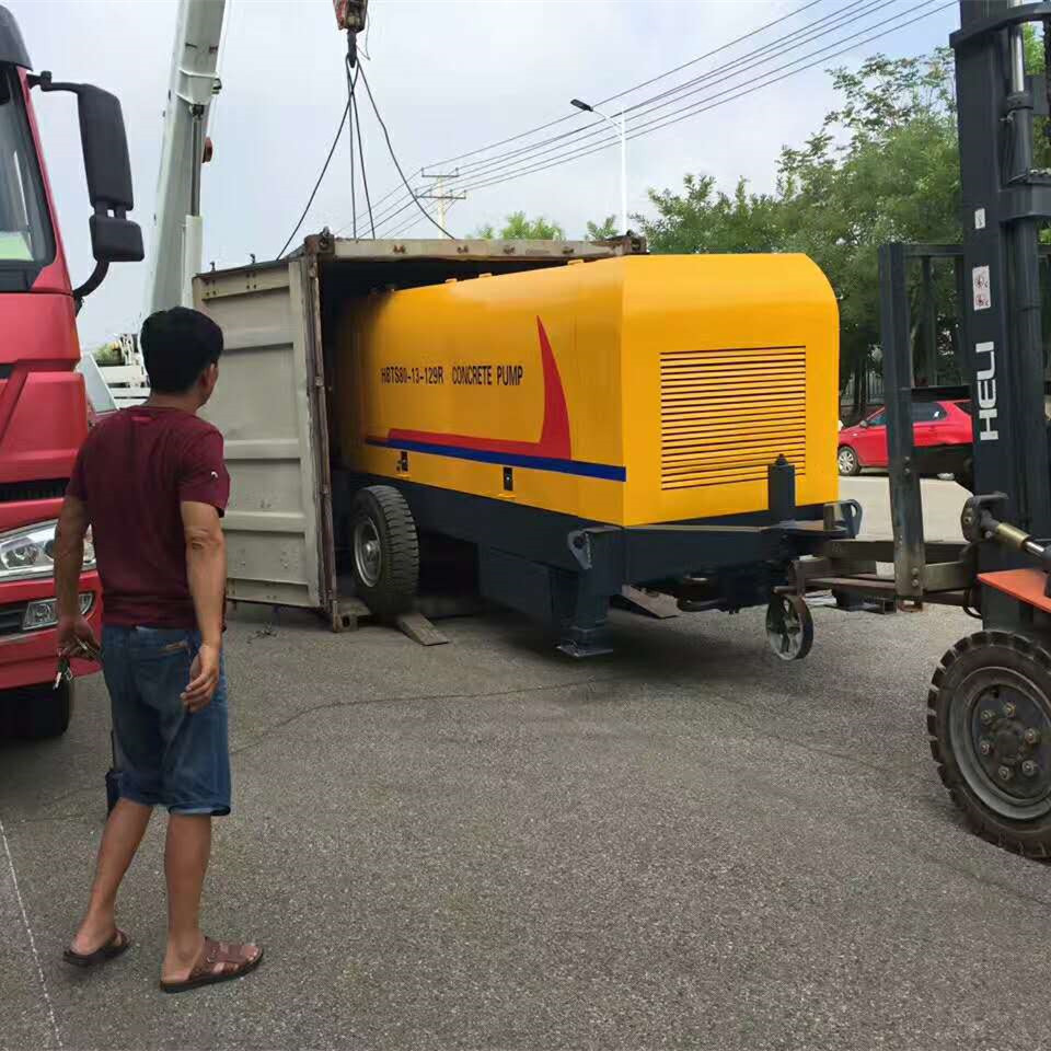 柴动混凝土输送泵 柴油混凝土泵 混凝土搅拌输送一体泵80柴油机