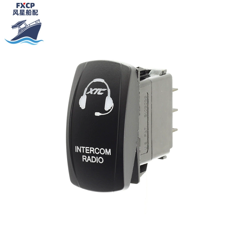 Судовые аксессуары кулисный переключатель типа небольшого корабля 15*21 переключатель типа корабля водонепроницаемый двухступенчатый кнопочный переключатель