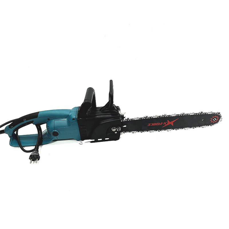 브레이크 전기 체인 톱이있는 파란색 직선 모터