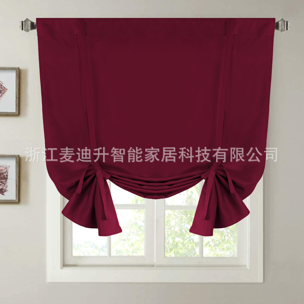 Best Selling Plain Bow Curta High Blackout Silentulation Simple Light Luxury Finished Curta