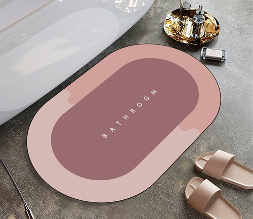Diatomaceous Earth Soft Mat Water- Absorbent Bathroom Luxury Mat Entrance Rugs Bathroom Door Mat Toilet Non-Slip Foot Mat