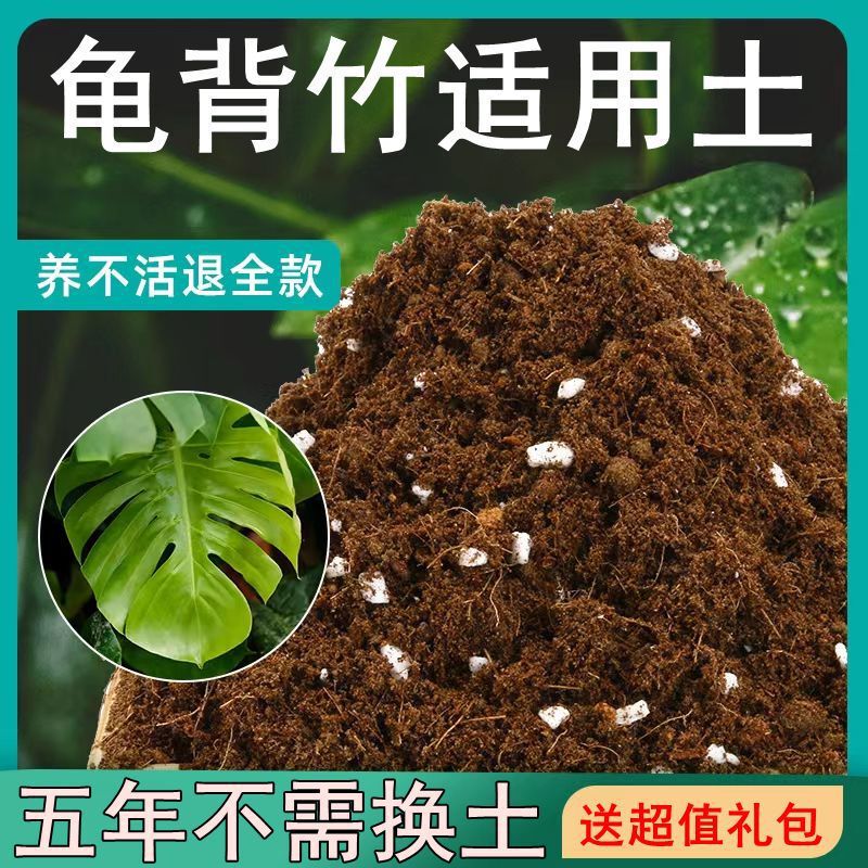 [gift package] turtle bamboo suitable soil loose breathable potted green plant special indoor plant nutrient soil fertilizer