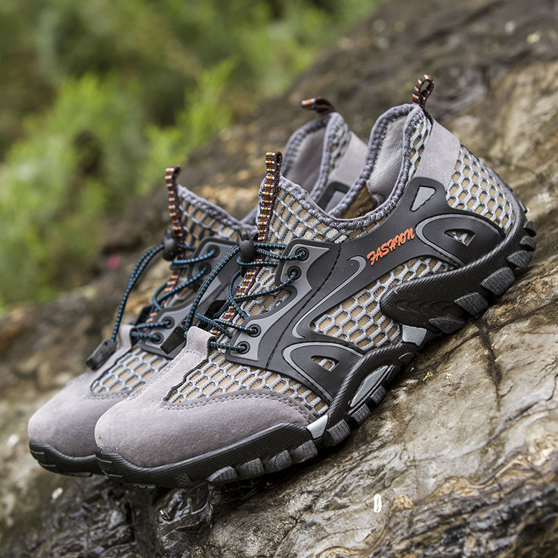 summer new pattern Mesh shoes ventilation Net surface non-slip wear-resisting Climbing shoes outdoors Wading shoes leisure time motion Mesh shoes