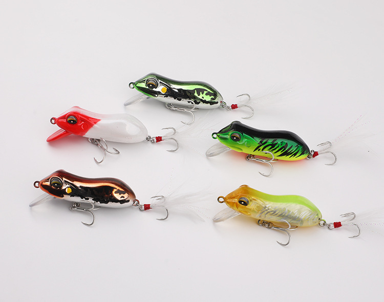 5 Colors Frogs Lures 40mm 10g Topwater Frogs Fresh Water Bass Swimbait Tackle Gear