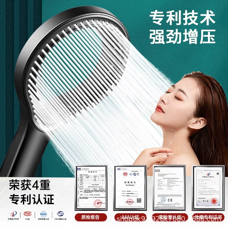 Круглый заряженный душ принятый наградной водонагреватель Ванна полый душ душ и прессуризированная баня лотос душевой головка