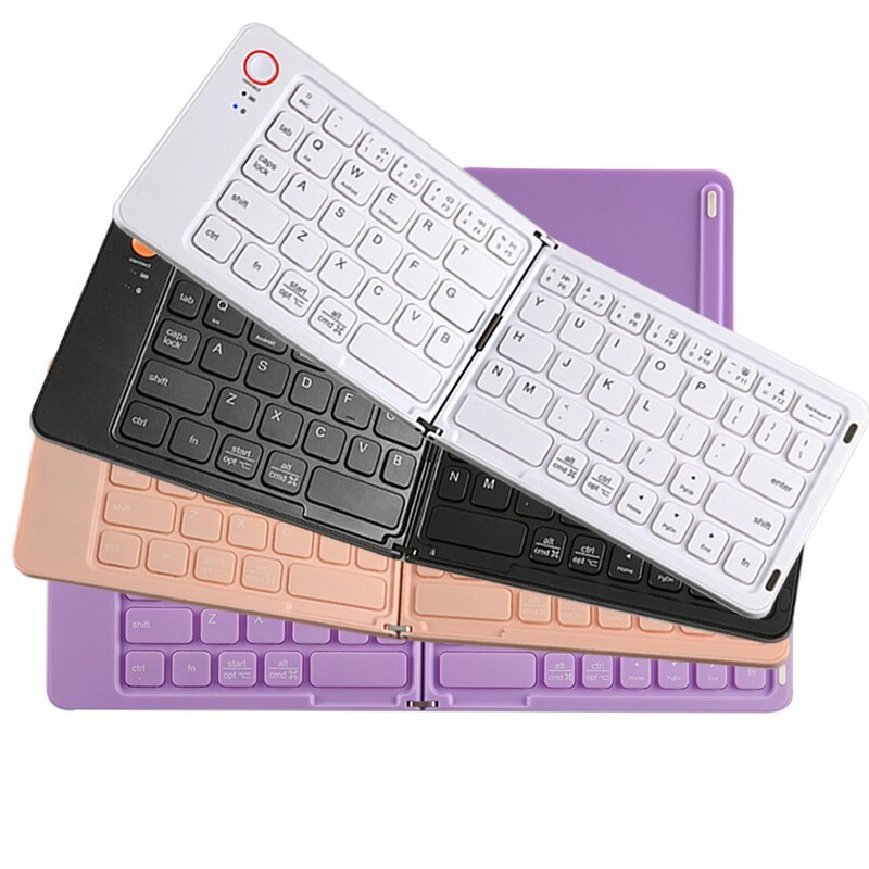 B023 Bluetoothキーボードは、iPad、Huaweiの携帯電話、タブレット、オフィスでの使用に適しています。静音、折りたたみ式、ポータブル、ミニ、ワイヤレスキーボードです。|undefined