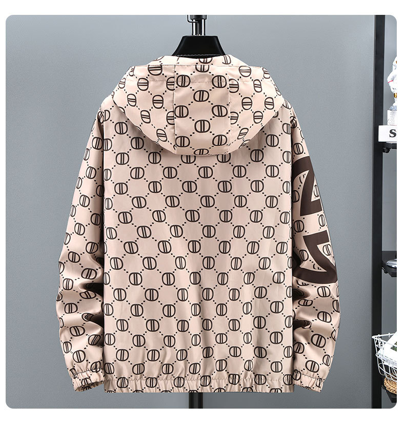 Men's outerwear trendy brand jacket new autumn windbreaker trend handsome versatile hooded clothes_voghion.com