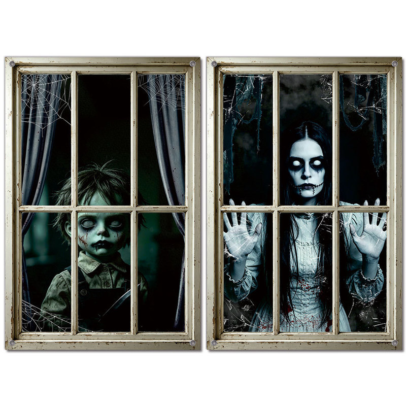 Cross-Border Halloween Horror Zombie Fake Window Flag Cloth Window Decoration Holiday Horror Atmosphere Curtain Hanging Cloth Banner Cross-Border Halloween Horror Zombie Fake Window Flag Cloth Window Decoration Holiday Horror Atmosphere Curtain Hanging Cloth Banner