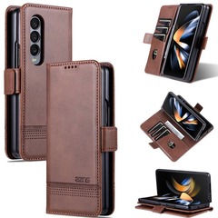 Samsung zfold7 携帯電話ケース Z Fold3 レザーケース Galaxy レトロフォールド 5 ビジネスハートシリーズに適しています。