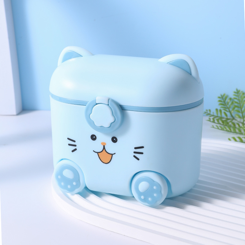 새끼 고양이 분유 상자 (파란색)