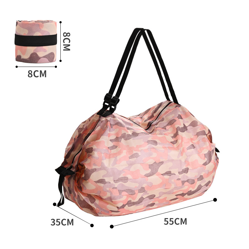 Bolso de compras plegable bolsa de viaje portátil engrosada bolsa de compras grande supermercado protección del medio ambiente bolsa de compras al por mayor image 28