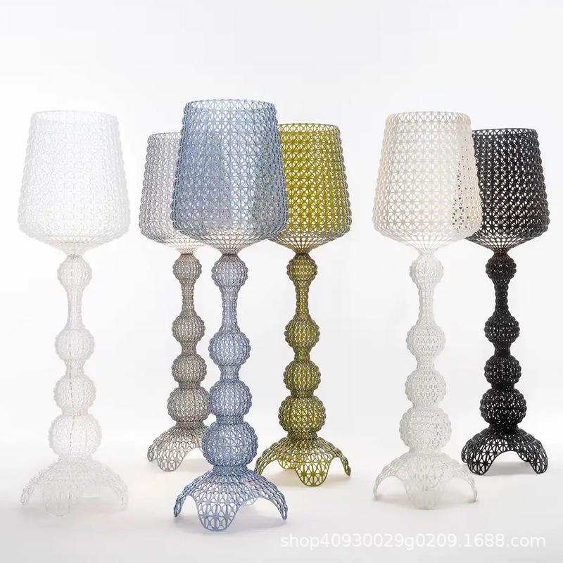 Italian Designer Living Room Bedroom Simple Hotel Decorative Atmosphere Lamp Modern Creative Hollow Wine Glass Floor Lamp