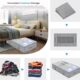 Amazon Bed Storage Bag Wardrobe Sundries Organize Storage Bag Large Capacity Foldable Clothes Quilt Storage Bag