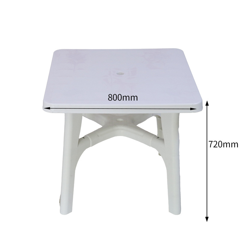 Conjunto de mesa y sillas de plástico para puestos de comida para actividades al aire libre, sillas y mesas para festivales de cerveza, barbacoa de mercado nocturno, portátil y duradero.