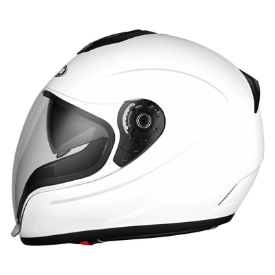Universal All-Season Motorcycle Safety Helmet | Motosiklet kaskı (dəbilqə) - pure-white-m55-56cm