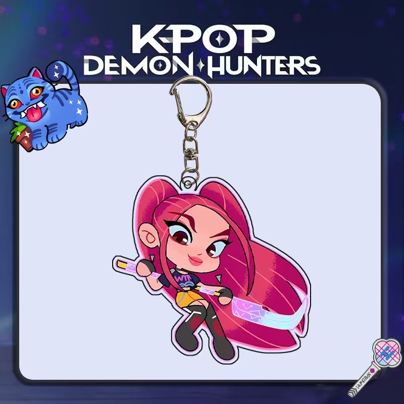 HUNTRIX猎魔女团亚克力钥匙扣可爱动漫包包挂件KPOP周边|undefined