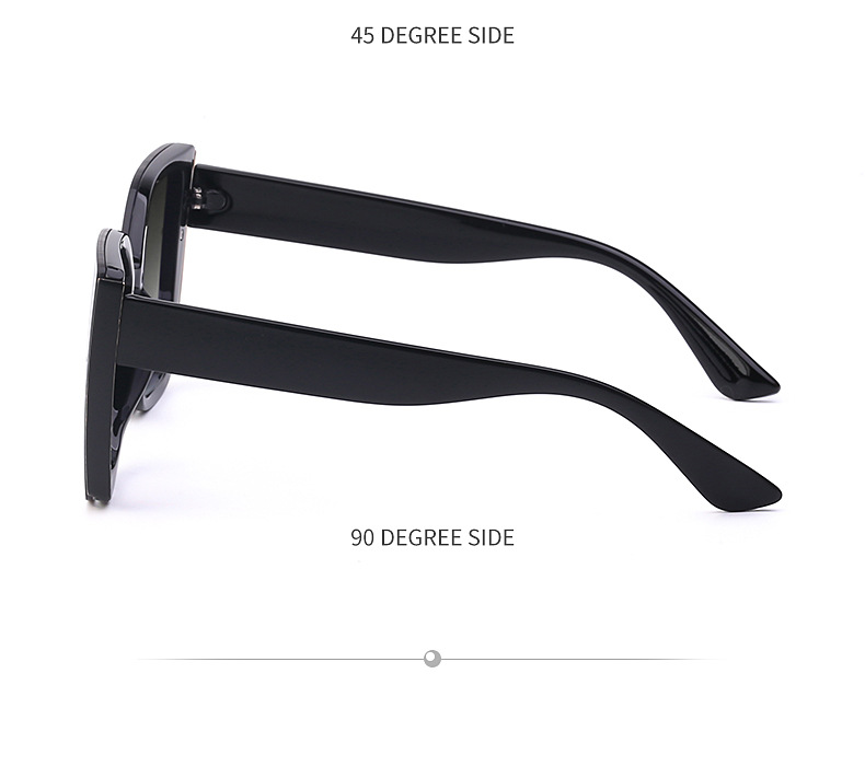  Sonnenbrille mit großem Rahmen für weibliche Trendsetterinnen. Fashion Net Red Cat Eye-Sonnenbrille für Frauen, koreanische Version_voghion.com