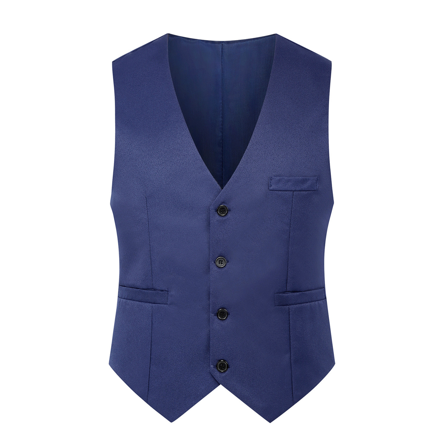 Chaleco de Traje Ajustado para Hombre, Poliéster, Ajustado, para Ocio