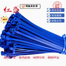 台湾华伟特氟龙扎带四氟乙烯扎带耐高低温束线带耐化学耐腐蚀黑色