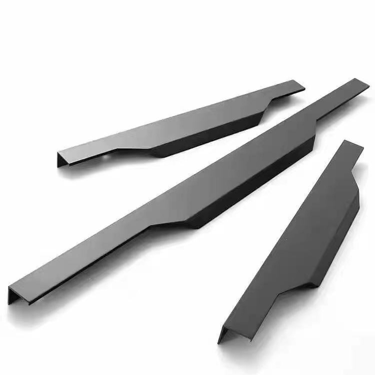 铝合金免开槽拇指拉手