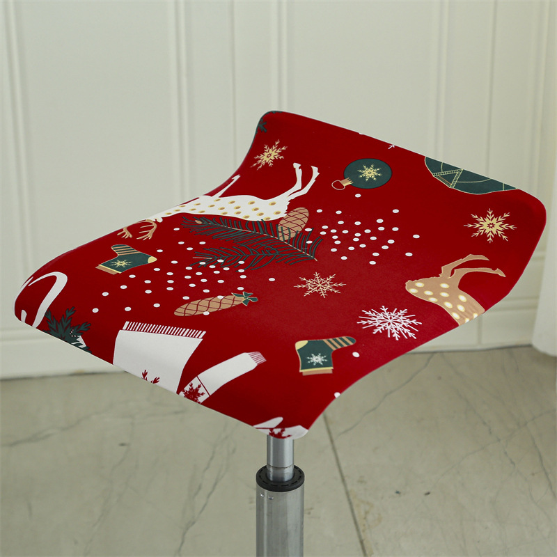 Cajero de recepción Cubierta de silla cuadrada Cubierta de asiento elástica Cubierta de asiento dividida de oficina Cubierta de respaldo de silla giratoria Cubierta de asiento