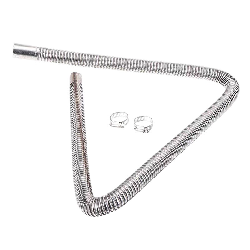 Calefactor de estacionamiento tubo de escape de humo tubo de escape corrugado espiral de acero inoxidable tubo de escape del calentador de aire del coche