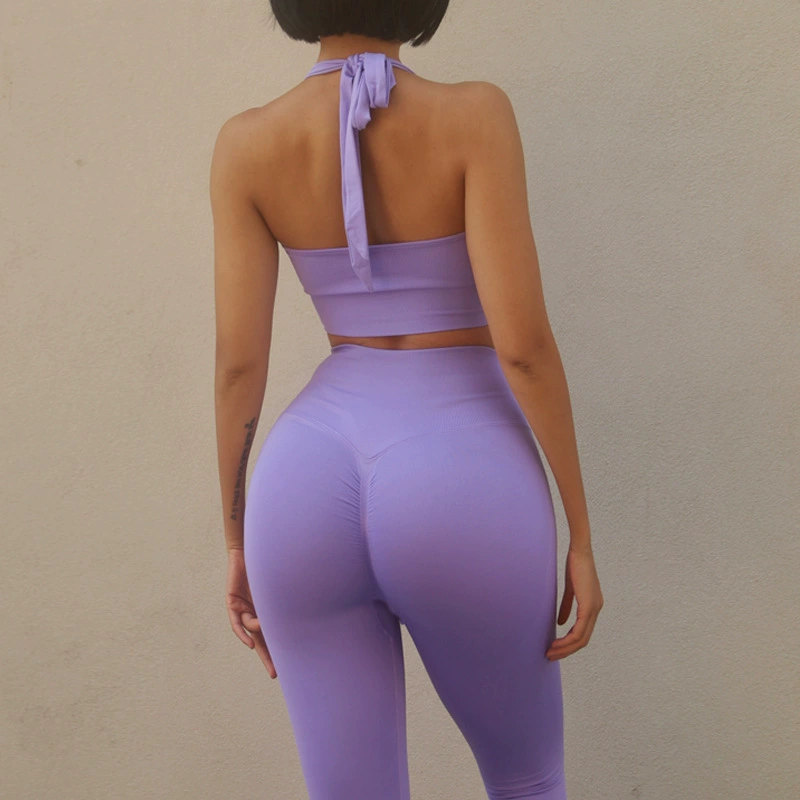 Спортивный бюстгальтер Amazon с завязками на шее, пуш-ап, корректирующий, быстросохнущий, комплект для фитнеса, бега, йоги, дышащий, быстросохнущий