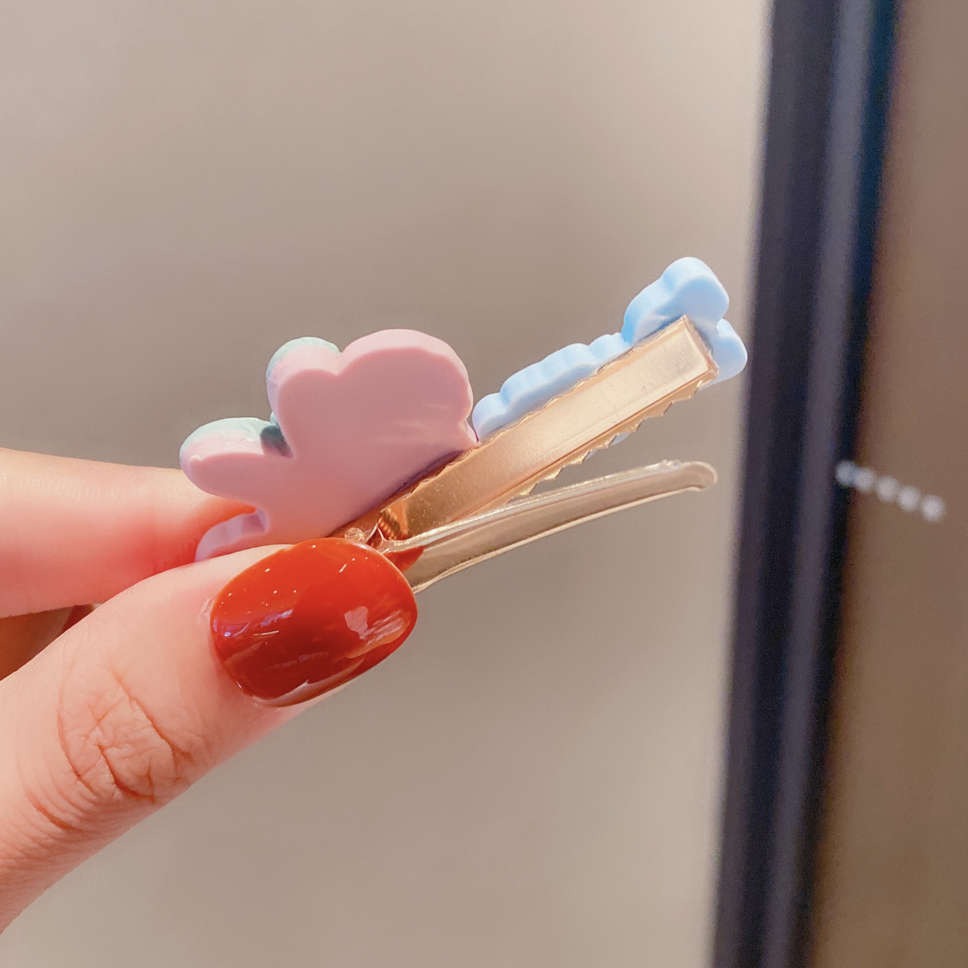 Estilo coreano de dibujos animados para niños estrella Linda Delu horquilla letra inglesa horquilla Bangs pelo roto clip lateral chica accesorios para el cabello