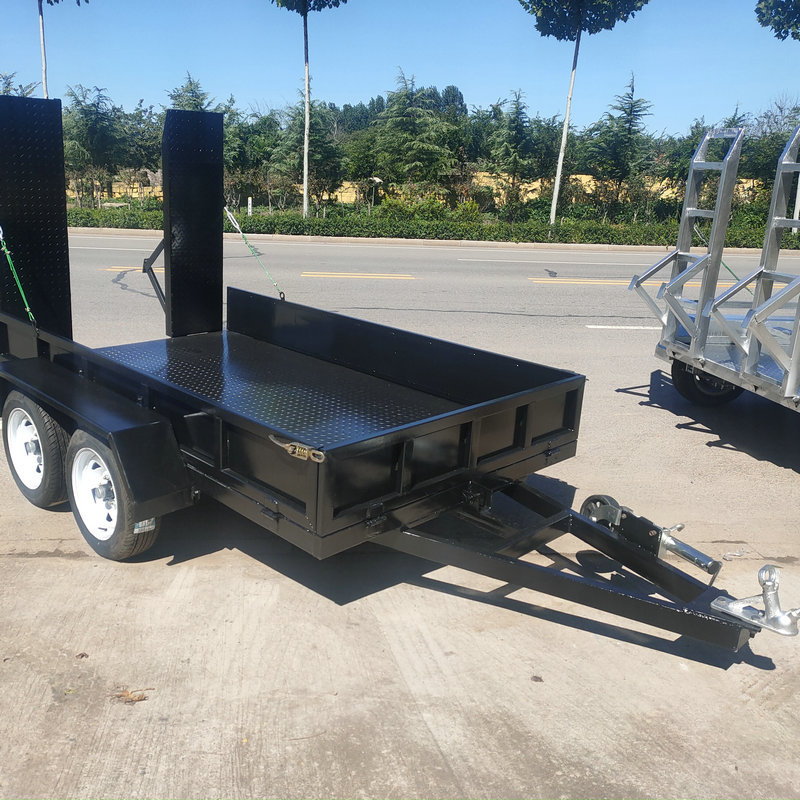 牵引式拖挂拉货车承重能力强牵引平板拖车小型农业机械收割机拖车