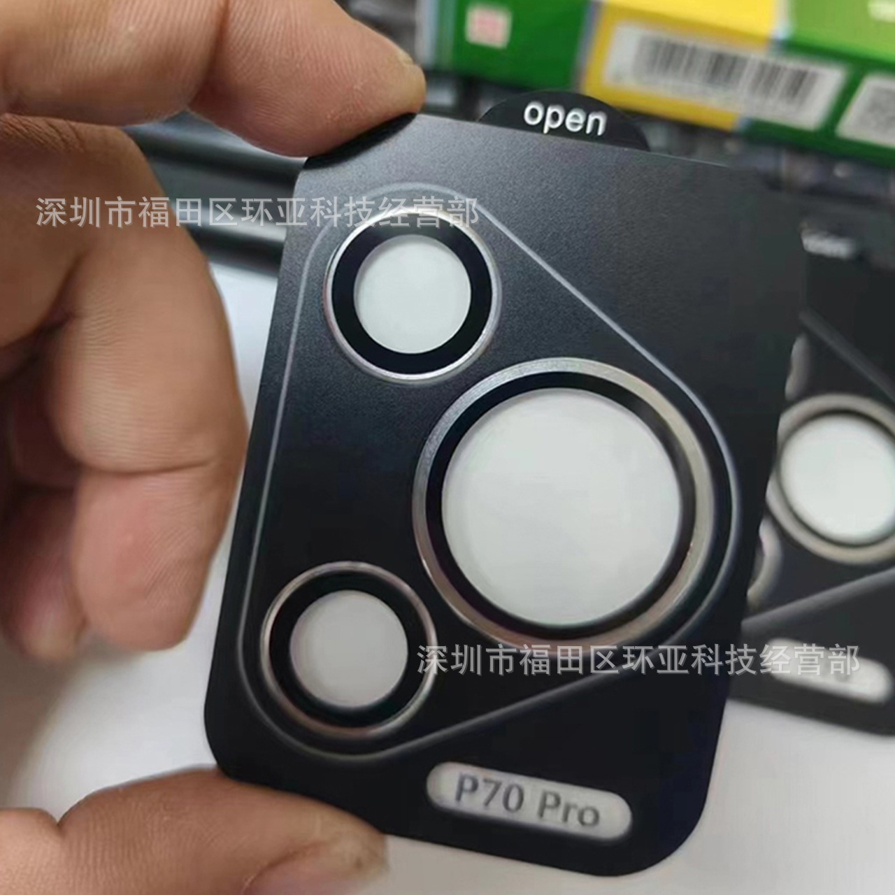 Black alloy eagle glasses head film-bare chip