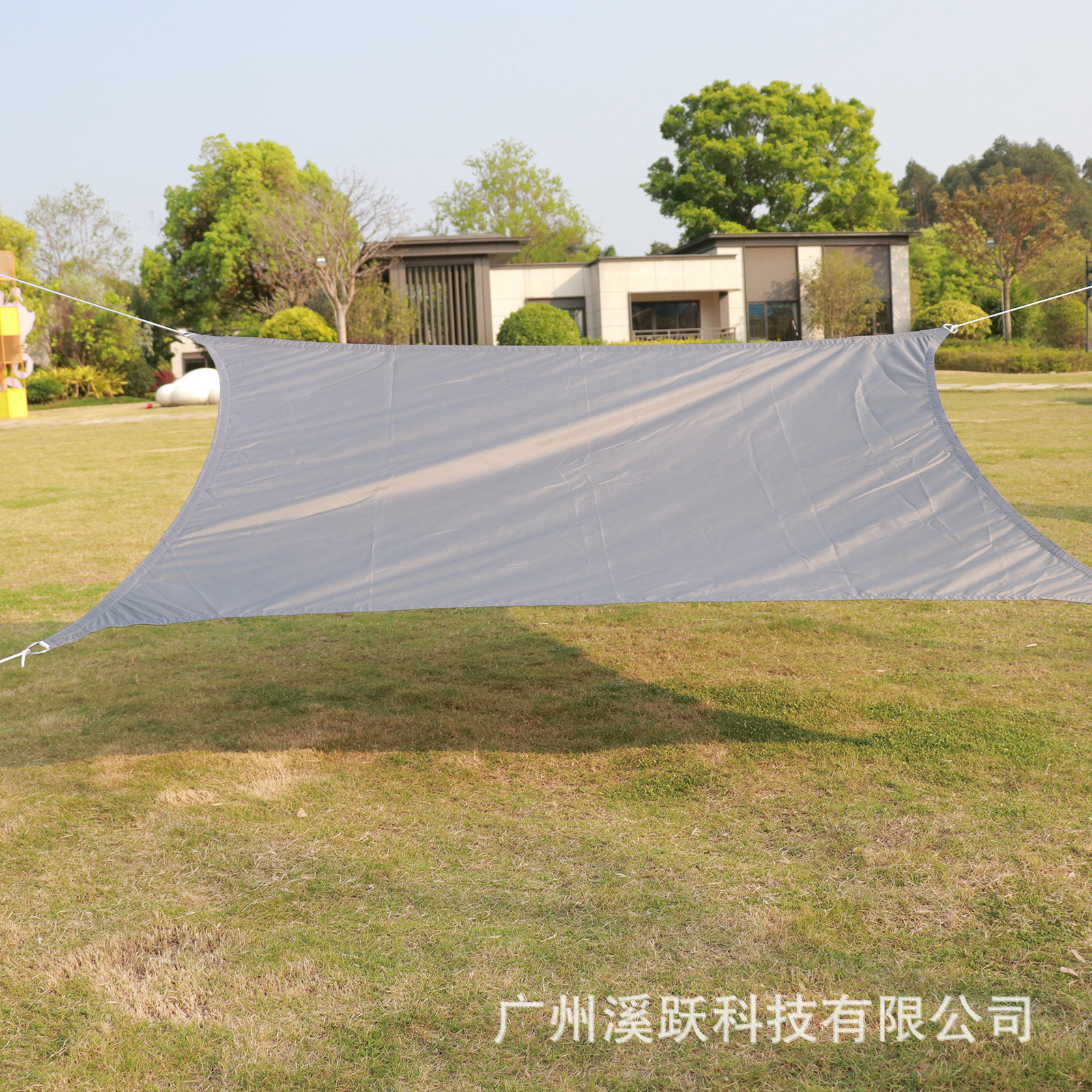 Four-Corner Waterproof Sunshade Sail Polyester Waterproof Sun Protection Uv-Resistant Shade Cloth Sunshade Net for Courtyard Outdoor Villa