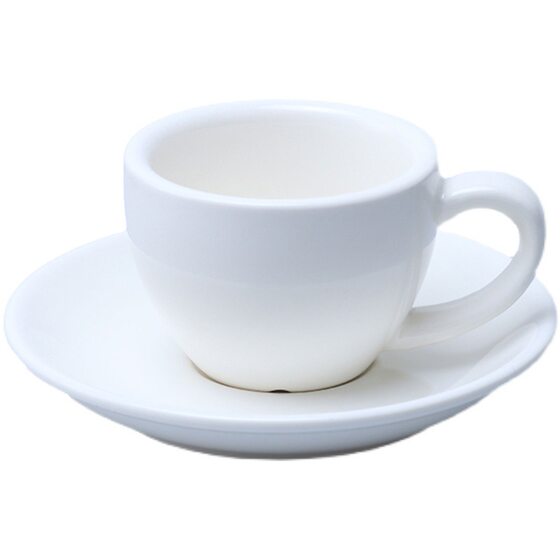 Thickened Color Ceramic Italian Standard Coffee Cup and Saucer Set espresso espresso Cup 75ml