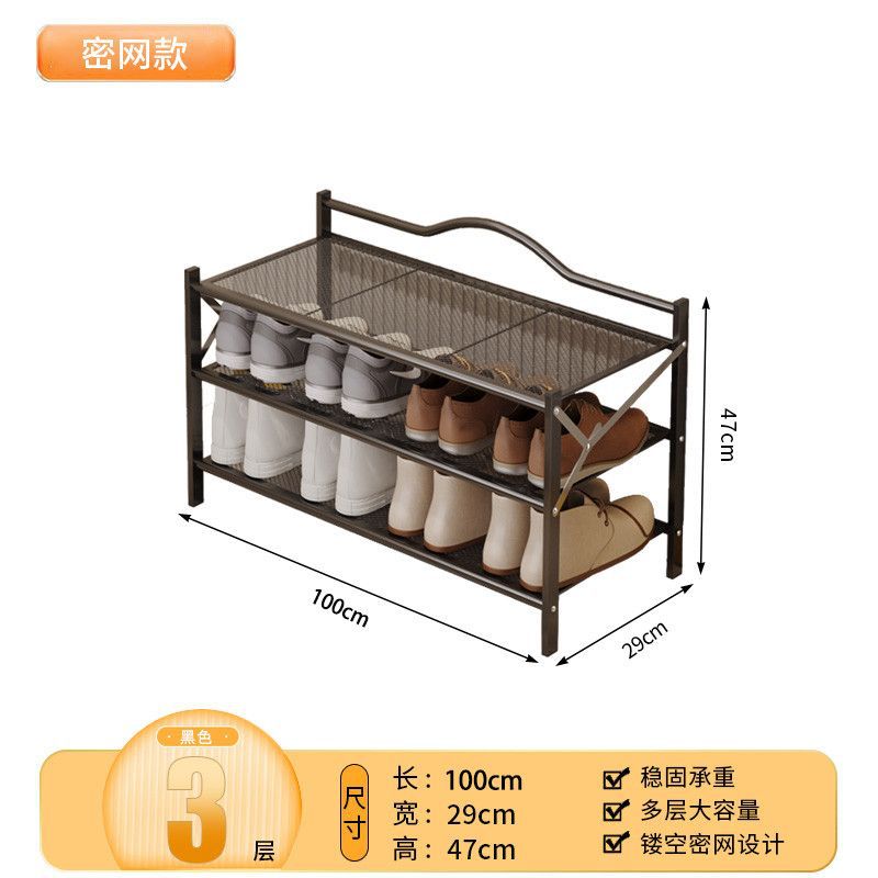 Estante de zapatos plegable sin instalación puerta doméstica multicapa simple almacenamiento gabinete de zapatos integral estante de polvo grueso ahorrar espacio