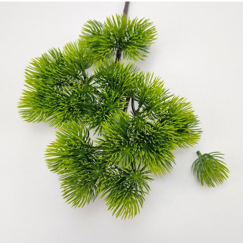 仿真美人松45叉迎客松绿植仿真仿真植物崖柏松树枝假树枝松针装饰