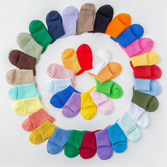 日系款簡約糖果色女士棉襪子中筒襪 秋冬彈力舒適純色襪 潮流好搭