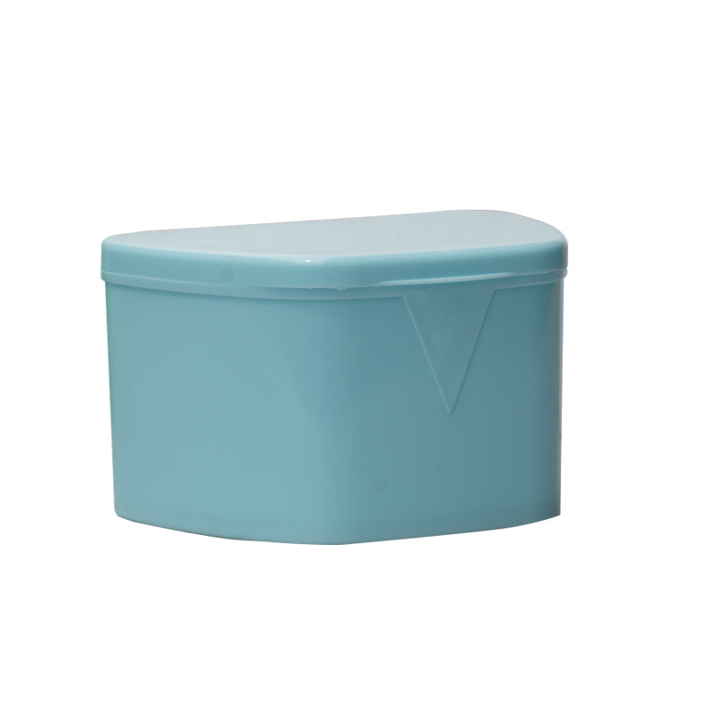 Caja de dientes de color dental, caja de almacenamiento de dientes trapezoidal, caja de retenedor, caja de dentadura, caja de dentadura, caja de frenillos, caja de almacenamiento