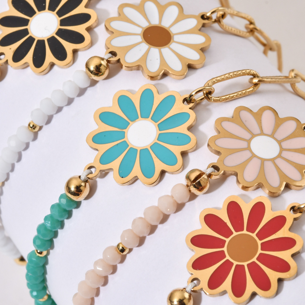 Bracelets Classification Bohemian Flower Stainless Steel Bracelets