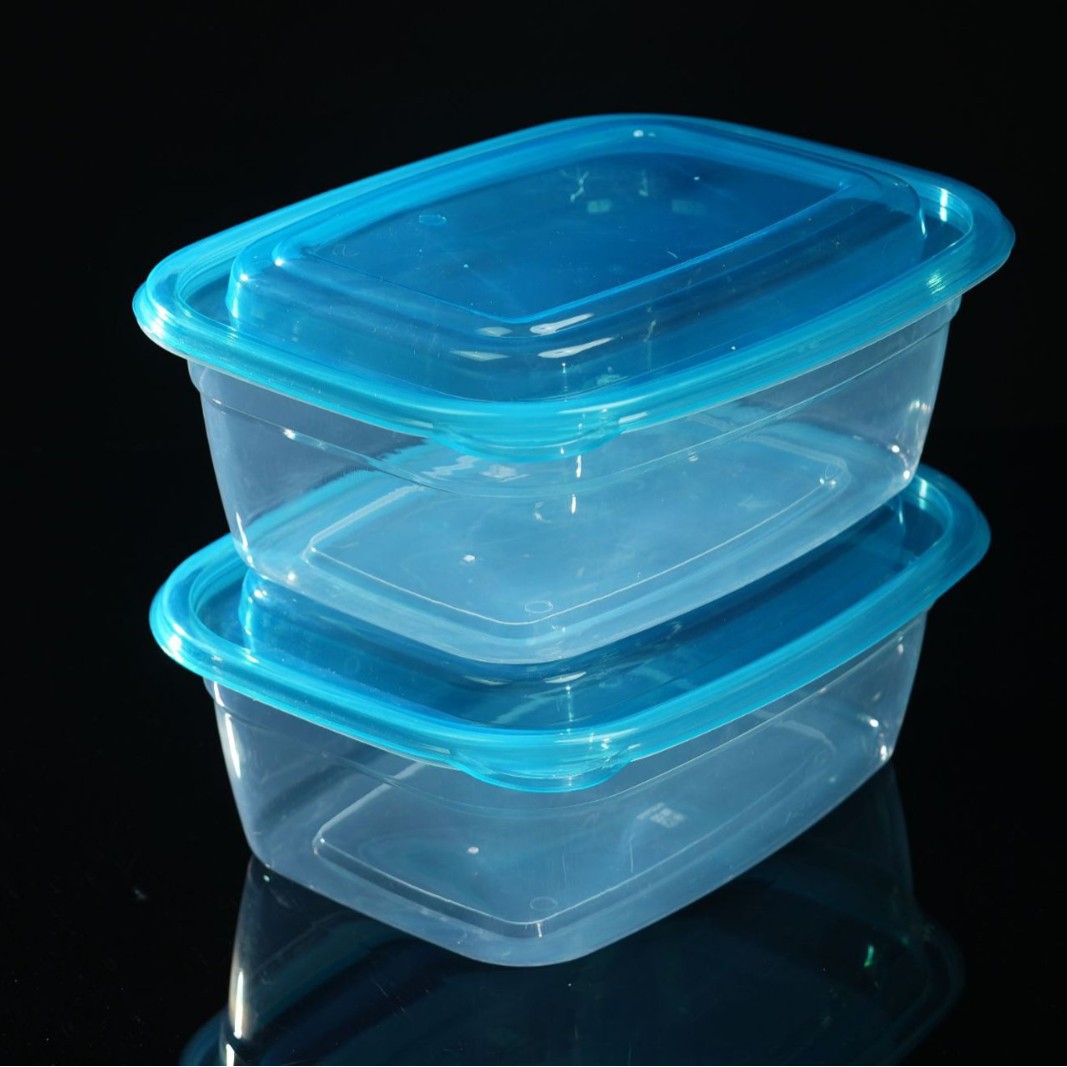 10L de gran capacidad de plástico de grado alimenticio grueso anticongelante caja de almacenamiento resistente al calor caja de comidas rápidas a prueba de fugas con cubierta multicolor