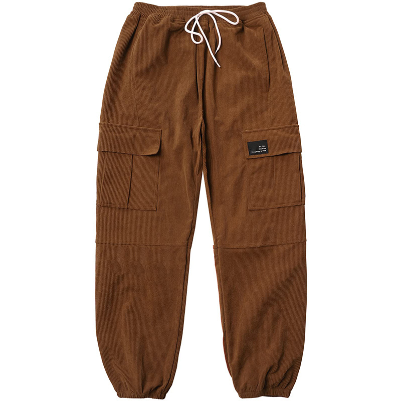 Pantalones Cargo con Puño para Mujer de Algodón con Cintura Elástica image 17
