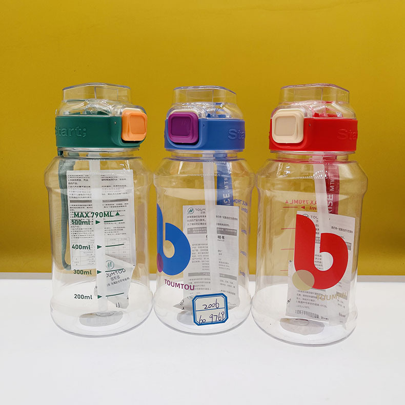 Dumedo 2022PC plástico taza de paja estudiante deportes al aire libre botella de agua portátil taza de agua taza de espacio fábrica al por mayor