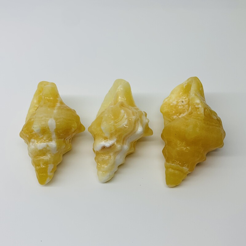天然水晶多种材质原石雕刻海螺水晶小摆件供应 图 8