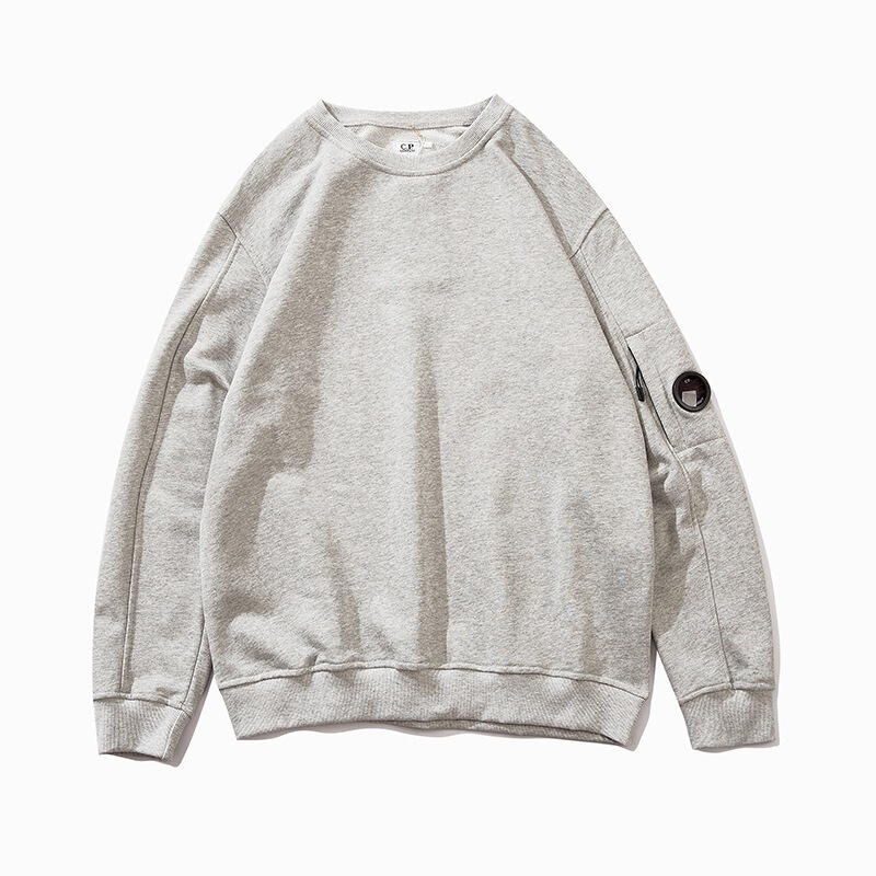 Cross-border COMPACP arm circular lens zipper round neck pullover long sleeve terry women's sweatshirt unisex