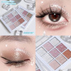 DIKALU Milk tea, transparent acrylic matte nude eye shadow, 9 colors, wide color palette