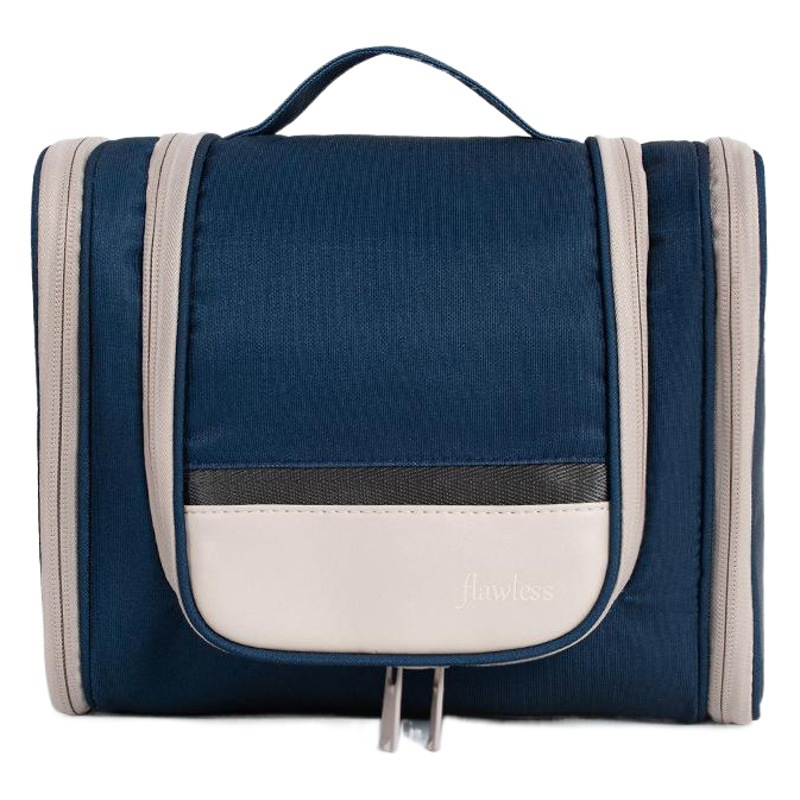 Bolsa de almacenamiento de gancho de viaje de gran capacidad portátil grueso poliéster doble lavado abierto bolsa de cosméticos