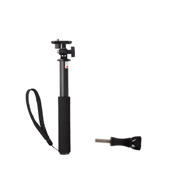 Stick para selfies de una pieza, mini palo de extensión de aleación de aluminio, palo para selfies con cámara Gopro universal de 19/36 pulgadas