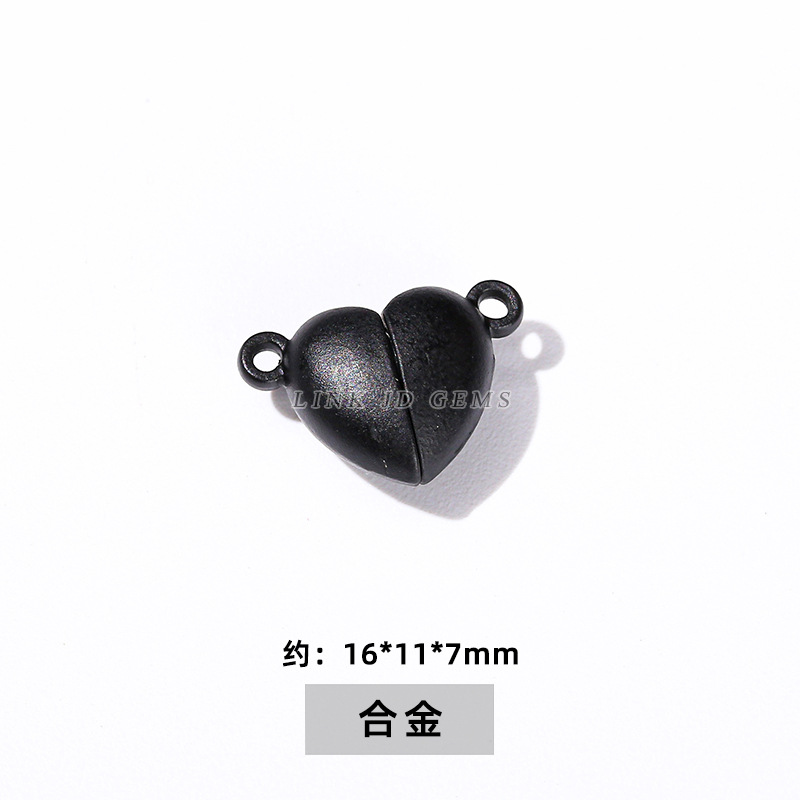 Alloy plated black love magnetic buckle